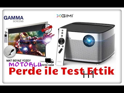 Xgimi H1 Motorlu PerdeTesti Gamma Screens