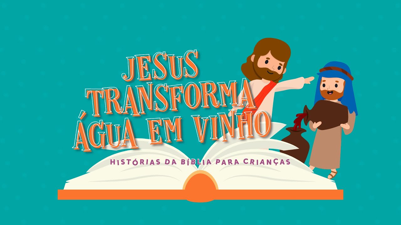 Jesus transforma água em vinho | Histórias da Bíblia para Crianças