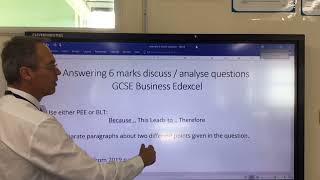 Structuring a 6 marks answer for GCSE Business Edexcel