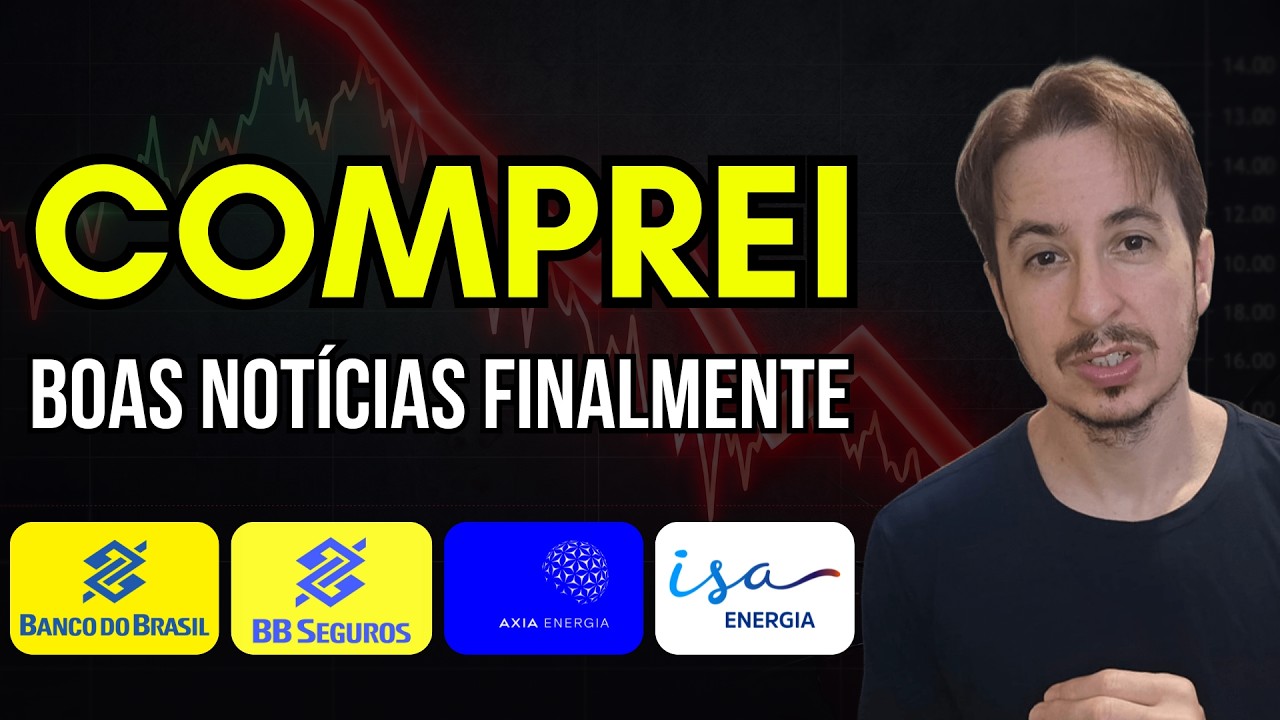 Boa notícia pra BBAS3 e BBSE3. E as Compras que fiz pra Carteira de Dividendos do canal - ep.27