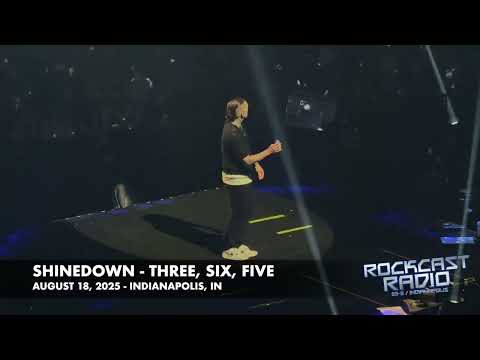 Shinedown performs "Three, Six, Five" in Indianapolis on Aug 18, 2025