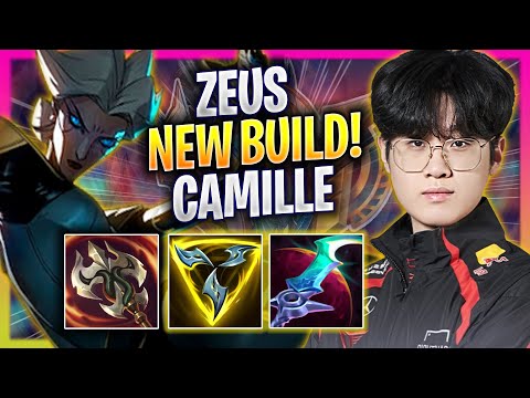 ZEUS TRIES NEW CAMILLE BUILD! - T1 Zeus Plays Camille TOP vs Aatrox! | Season 2024