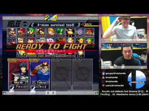 SW61 Winners' Semifinals - QueTPie (Marth) vs Simmons (Captain Falcon)