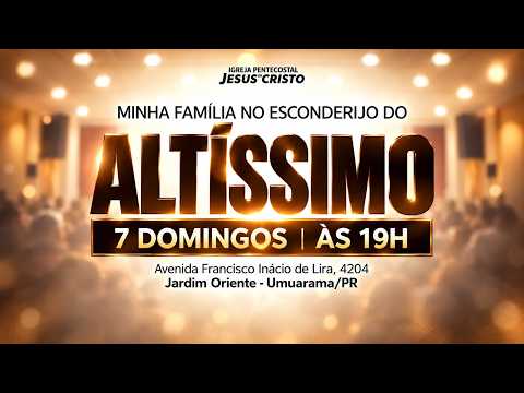 CULTO AO VIVO | DOMINGO  | PR DYEGO ALVES | IPJC UMUARAMA  25/10/2026