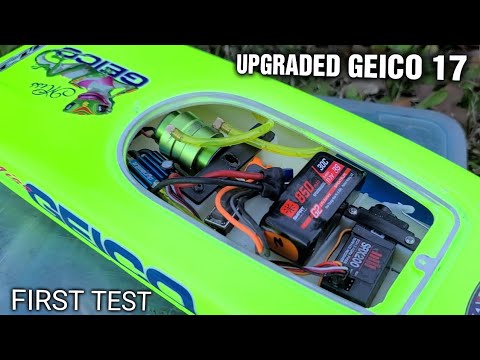 Proboat Miss Geico 17 upgraded Flexcable & Brushless X-team 2440 4500kv