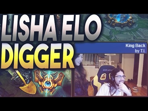 League Funny Stream Moments #6 | LISHA IS AN ELO DIGGER??
