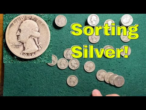 Sorting Silver Quarters! 1932-1939