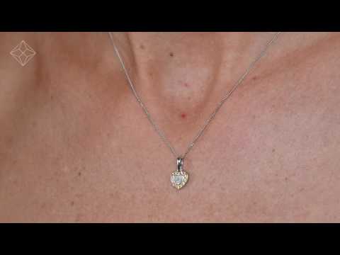 G4077 - DIAMOND STELLATO PENDANT IN 9K WHITE GOLD