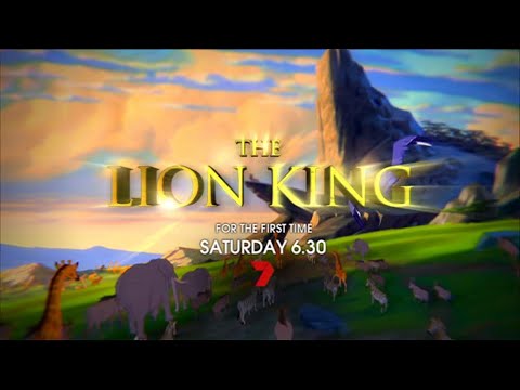 THE LION KING 1994 - 2012 TV PREMIERE PROMO AUSTRALIAN