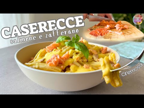 Pasta cremosa al SALMONE e SALSA ALLO ZAFFERANO cremosissima e veloce SENZA PANNA | pasta al salmone