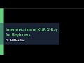 Interpretation of KUB X-Ray for Beginners