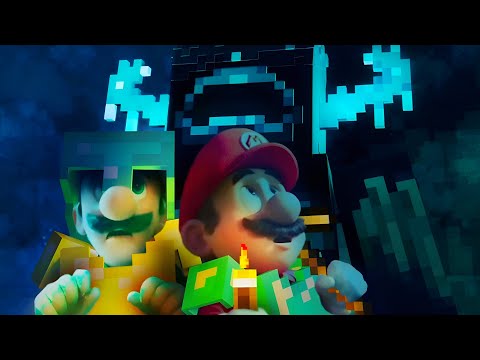 Super Mario Bros. DESTROY Warden in Minecraft