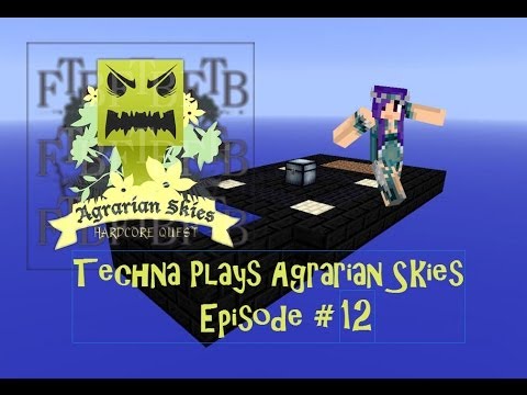 Techna Plays Agrarian Skies | Episode 12 | Enderman & Blazes!