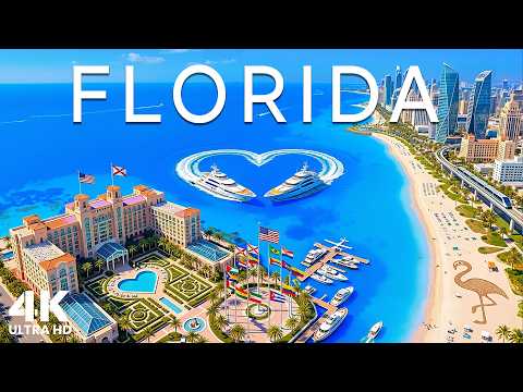 Florida 4K 🇺🇸 | Miami Beach, Luxury Yachts & Crystal Clear Ocean Vibes | Deep House 2026