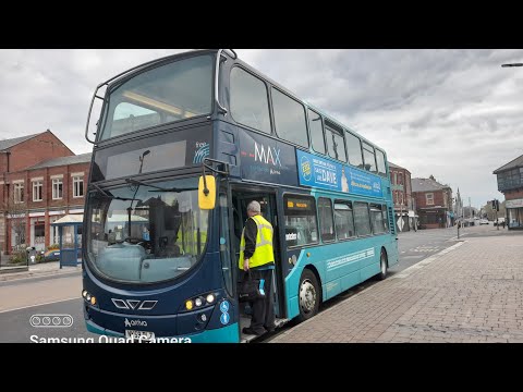 *kickdowns* arriva Northumbia 7606 NK59DLZ Wright gemini 2 DB300 full 308 Blyth