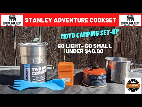 ☑️ BEST BUDGET MOTO CAMPING COOK KIT | STANLEY ADVENTURE COOK SET |   BACKPACKING COOKING SET