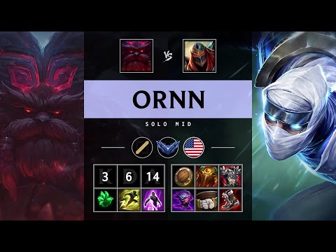 Ornn Mid vs Zed - NA Diamond Patch 25.18