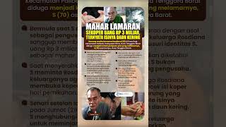 Mahar Lamaran Sekoper Uang Rp 3 Miliar, Ternyata Isinya Daun Kering