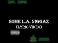 Dr. Dre - Some L.A. Niggaz (Lyrics)