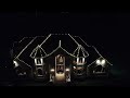 Christmas Lights Highlighting the Roof Peaks in Colts Neck, NJ