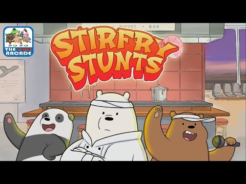 We Bare Bears: StirFry Stunts - Ice Bear Is The Coolest Chef Around (iOS/iPad Gameplay) Video