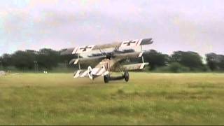 preview picture of video 'Hot Crosswind Landing in Fokker Triplane DVDHQ2'