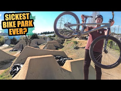 THIS BIKE PARK IS MIND BLOWING - HUGE JUMPS AND NEW TRICKS!