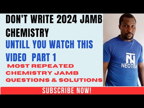 2024 JAMB CHEMISTRY 1 |Most repeated Chemistry jamb questions with solution using Jamb Past Question