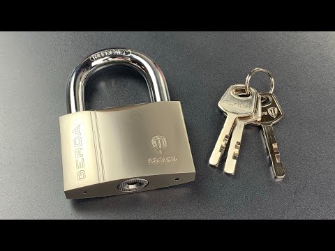 [870]Gerda Disc Detainer Padlock Picked (Model KSWS70) ([870] Gerda Disc Detainer Padlock Picked (Model KSWS70))