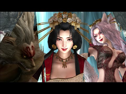 Warriors Orochi 3 Ultimate - Tamamo No Mae, Hundun, Kyubi No Kitsune Gameplay (LEVEL 1 CHAOS)
