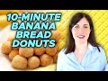 10 Minute Banana Bread Donuts Challenge Feat Emmasgoodies Pop Kitchen