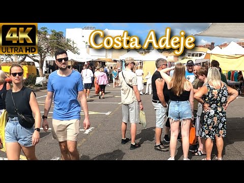 TENERIFE - COSTA ADEJE | What does Main street look like Now? 🧐 Good Weather in Mid-February 2023