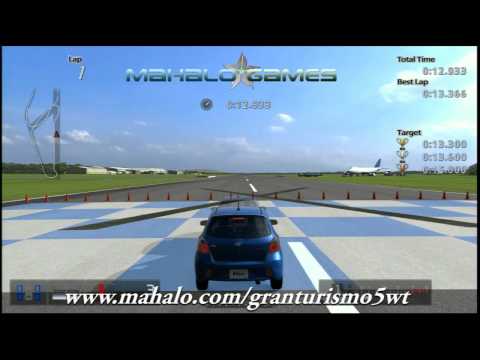 Gran Turismo 5 Walkthrough-License B-1 Gold Trophy 200m Stopping Challenge
