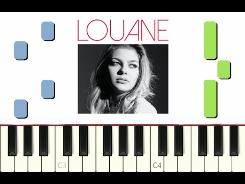 piano tutorial "JOUR 1" Louane, 2014, avec partition gratuite (pdf)