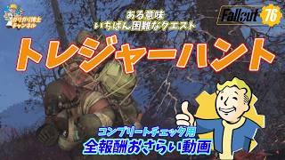 【Fallout76】ある意味激ムズ　トレジャーハンター　コンプリートチェックのための全報酬ラインナップしてみました