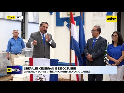 Liberales celebran 18 de octubre