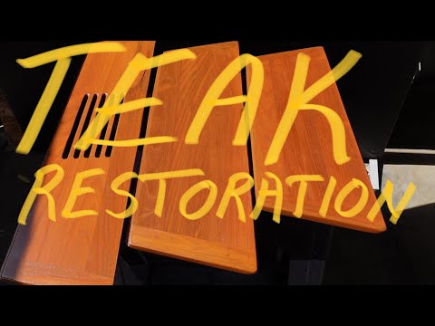 Catalina 27 Exterior Teak How To - Prep n Applying Starbrite Teak Sealer👨‍🎨