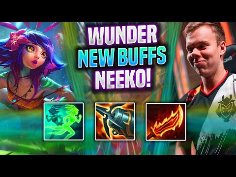 WUNDER IS INSANE WITH NEEKO NEW BUFFS! - FNC Wunder Plays Neeko Top vs Camille! | Season 2022
