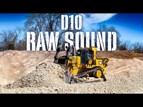 D10 Engine Sound - Bulldozer Pushing Full Blades