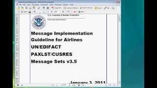 Generating a UN/EDIFACT PAXLST D05B