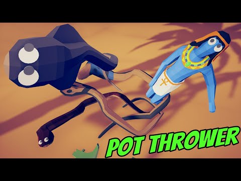 Secret Egypt Unit, Pot Thrower vs EVERY FACTION - Totally Accurate Battle Simulator TABS