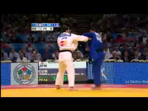 WORLD JUDO CHAMPIONSHIPS FRANCIA 2011 BRONZE  70kg Cortes Aldama Onix CUB   Kunihara Yoriko JPN