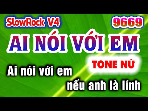 Karaoke AI NÓI VỚI EM Tone Nữ Nhạc Sống KLA | Karaoke Organ 9669