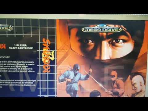 Sega Megadrive/Genesis Shinobi draft cover work in progress created by me