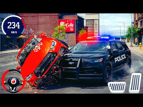 Police Car Chase Simulator 3D Game - Real Cop Cars Driving Simulator 2026 - Android Gameplay