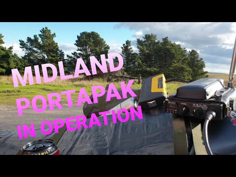 CB RADIO , MIDLAND PORTAPAK IN OPERATION, Sunday dx