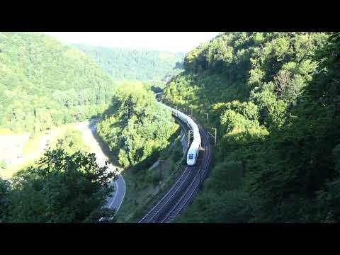 ICE 4 auf Bergfahrt @ Mühltalfelsen