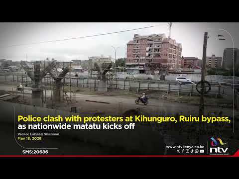 Police clash with protesters at Kihunguro, Ruiru bypass, as nationwide matatu kicks off