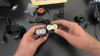 New and Improved $25 Victagen 2400 Lumen K2D bike light vs previous model