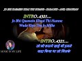 Jo Bhi Kasme Khai Thi Humne Karaoke With Scrolling Lyrics Eng हिंदी